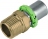 Manchon droit - Filetage Cylindrique - Tube Multicouche - 16 x 2 vers M�le � visser 15 x 21 - Comap