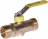 Robinet gaz - A tournant sphrique - Mle / Mle - Diamtre 20 x 27 mm - Banides 22013015
