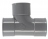 T� pied de biche PVC - Femelle / Femelle - 87�30 - Diam�tre 50 mm - Nicoll UTJ188
