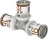 T� � sertir - Egal - S-Press PLUS - 16 mm vers 16 mm vers 16 mm - Uponor 1070560