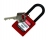 Cadenas de condamnation avec anse en nylon - 38 mm - Rouge