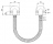 Flexible pour le passage de cable - En applique - En ABS - 300 mm - Izyx DL30S