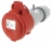 Prise droite femelle 16 Amp�res 3P+T IP44 rouge - Legrand 555108