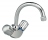 M�langeur de lavabo - Porcher ULYSSE - Bec tube orientable et tirette - Chrom� - Porcher D1603AA