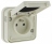Prise de courant 2P+T 16A Hager Cubyko compl�te encastr�e blanche