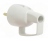 Fiche male 16A 2P+T en plastique avec anneau extraction blanc