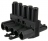 Distributeur en T - 5 P�les - 1 Entr�e - 2 Sorties - Noir - Bizline 300041