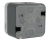 Bouton poussoir lumineux NO-NF 10A Hager Cubyko saillie complet gris