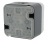 Bouton poussoir lumineux NO-NF 10A Hager Cubyko saillie complet gris