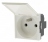 Prise de courant 2P+T � volet Legrand Mosaic
