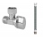 Kit robinetterie WC - Equerre 1/4 tour - 12 x 17 - Flexible 20 cm + 3 joints - Arco FV0011