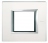 Plaque rectangulaire 2 modules Bticino Axolute verre miroir d�poli