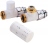 Kit robinet radiateur - Thermostatique - Design - Blanc - Droit - 15 x 21 - Alterna KIT3TH
