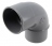 Coude PVC - M�le / Femelle - 87�30 - Diam�tre 50 mm - Nicoll UCJ8