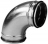 Coude galvanis� � joint - 90 Degr�s - Veloduct - 160 mm - Unelvent