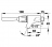 Robinet de lavabo - Simple - P704 - Fixation murale � manette - Eau chaude et froide - 12 x 17 - NF  - Presto 63910