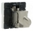 Prise RJ 45 cat. 6 STP blind�e alu 2M Legrand Mosaic