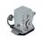 Embase m�tallique - 1 levier inox - Avec couvercle et joint - Pour insert femelle gabarit 21.21 - ILME CKAX03ILS