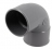 Coude PVC - Femelle / Femelle - 87�30 - Simple - Diam�tre 50 mm - Nicoll UCJ88