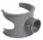Selle 90� PVC - M�le / Femelle - Diam�tre 100/32 mm - Nicoll USL103