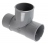 T� pied de biche PVC - M�le / Femelle - 87�30 - Diam�tre 50 mm - Nicoll UTJ18