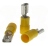 Cosses rondes trou de 8 jaune - Boite de 50