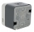 Boitier saillie 1 poste Hager Cubyko composable gris