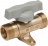 Robinet gaz - M�le / M�le - Diam�tre 15 x 21 mm - MOP 0.5 - Avec patte de fixation - Banides 22917012