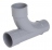 T� pied de biche PVC - M�le / Femelle - 87�30 - Diam�tre 40 mm - Grand rayon - Nicoll TH18