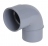 Coude PVC - M�le / Femelle - 87�30 - Diam�tre 50 mm - Nicoll UCJ8