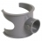 Selle 90� PVC - M�le / Femelle - Diam�tre 100/40 mm - Nicoll USL104