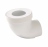 Pipe coud�e pour WC - Courte - Diam�tre 100 mm - Nicoll CW33