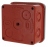 Boite de d�rivation �tanche 80 x 80 x 45 mm Legrand Plexo entr�e d�foncable gris rouge