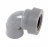 Coude PVC - Femelle / Femelle - 87�30 - Diam�tre 32 mm - A joint - Nicoll UCF88J