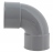 Coude PVC - Femelle / Femelle - 87�30 - Diam�tre 80 mm - Nicoll UCR88