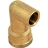 Coude long en laiton - Femelle - 16 mm � souder vers 15 x 21 � visser - Sachet de 2