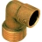 Coude en laiton - M�le - 16 mm � souder vers 15 x 21 � visser - Sachet de 10