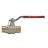 Vanne � sph�re en laiton - M�le / M�le - 1 pouce - Altech