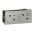 Prise de courant - 2 x 2P+T - Alu - Surface - Legrand 079272L