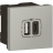 Chargeur usb - Double associable - 2 modules - Type a+c - Alu - Legrand 079293L