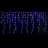 Rideau stalactite - LED - 4.5 x 0.8 Mtres - 280 LED - Bleu ptillant - Festilight 54422-60-W3-Z