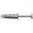Cheville auto foreuse - 4.5 x 35 mm - Avec Vis Pozidriv t�tes rondes - Boite de 100 - Bizline 720041