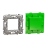 Support de fixation - 2 modules - Avec protection de chantier - Schneider Unica NU7002C