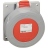 Prise tableau - 32 Amp�res - 3P+N+T - IP67 - Rouge - Legrand 555489