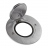 R�ceptacle - Pour prise de sol - Ronde - Inox bross� - Legrand 089701