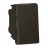 Bouton poussoir - 1 module - 6A - Noir Mat - Legrand Mosaic 079130L