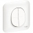 Va et Vient Double 10 A - Blanc - Fixation par Vis - Schneider Ovalis - Complet
