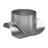 Piquage express galvanis� diam�tre 125 x 125 mm