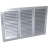 Grille - Rectangulaire - Horizontale - Avec moustiquaire - Aluminimum - Nicoll 1LM1020G