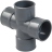 Culotte Double PVC - Femelle / Femelle - 87�30 -  Parall�le - Diam�tre 40 mm - RH188